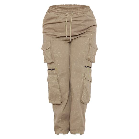 Pretty Little Thing Gray Cargo Pants Size 16 NWT - Picture 3 of 9